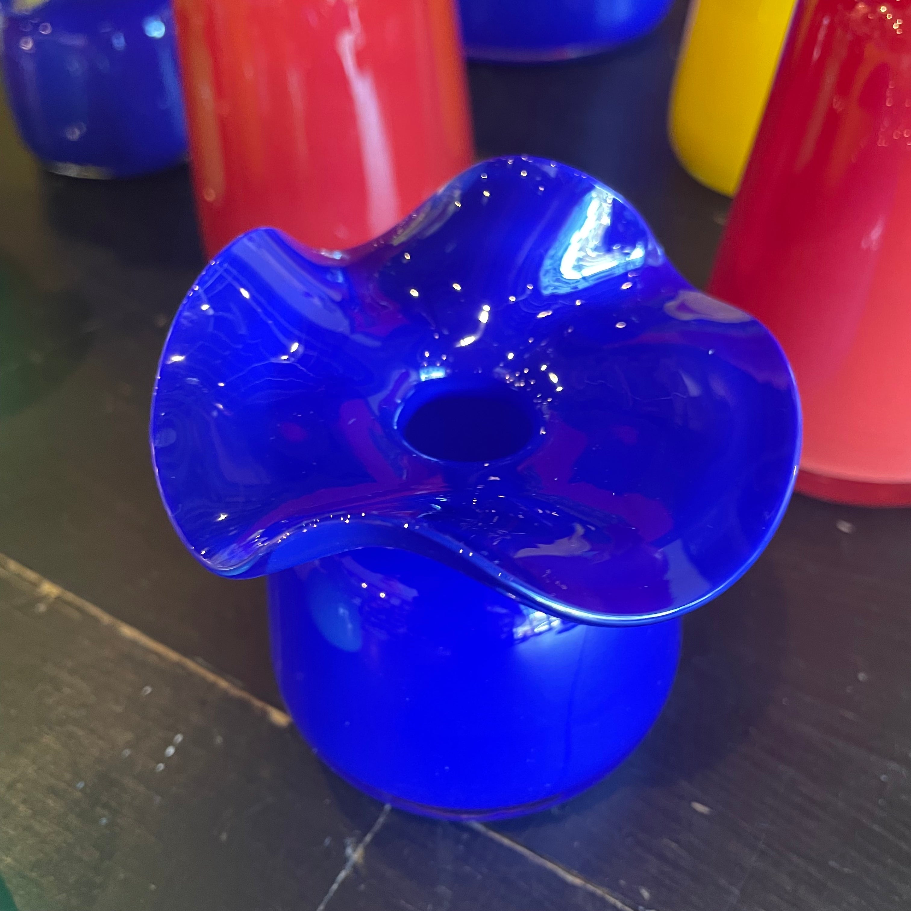 Ruffle Bud Vases by Terra Glassworks