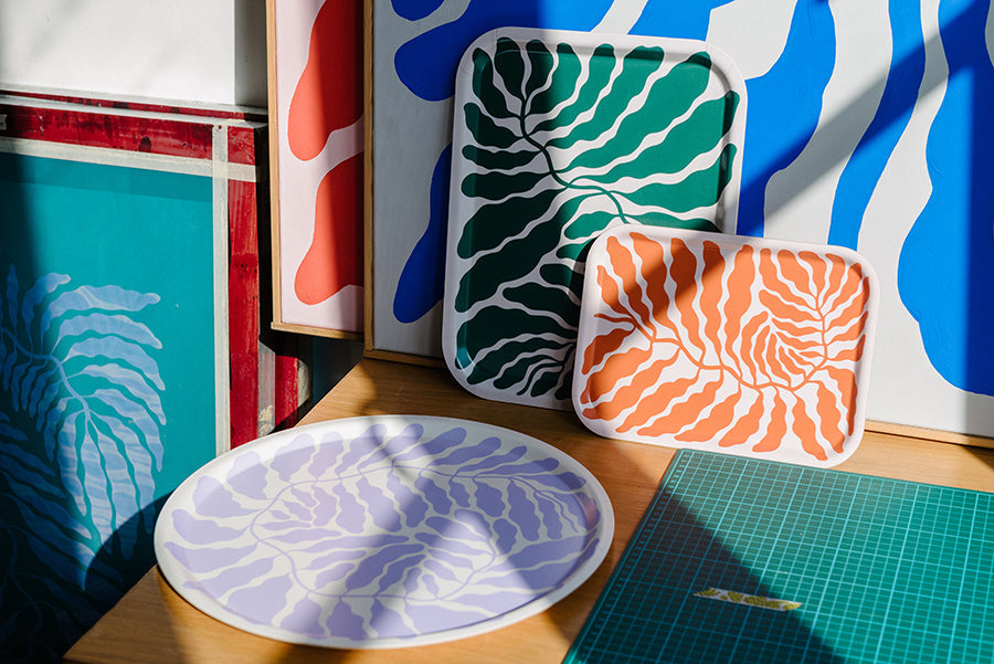 Serving Trays by Linnéa Andersson for Wrap Magazine