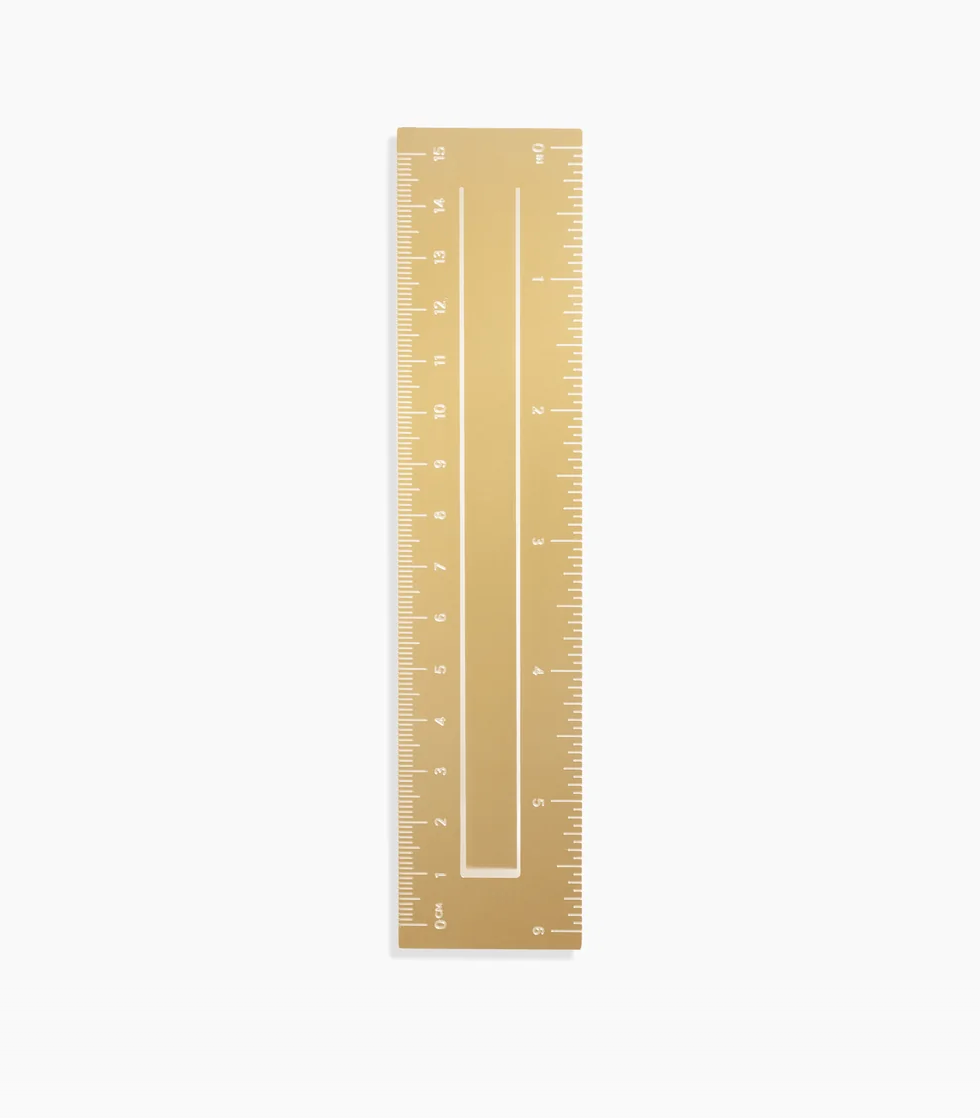 Brass Ruler Bookmark by Poketo