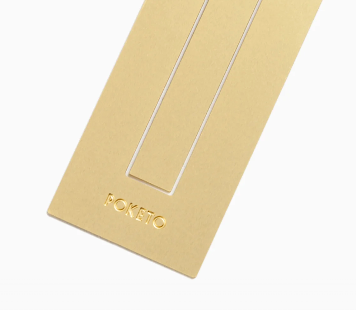 Brass Ruler Bookmark by Poketo