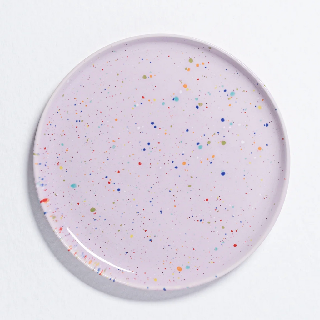 Speckled Ceramic Plates by Egg Back Home - Bread, Salad + Dinner Sizes