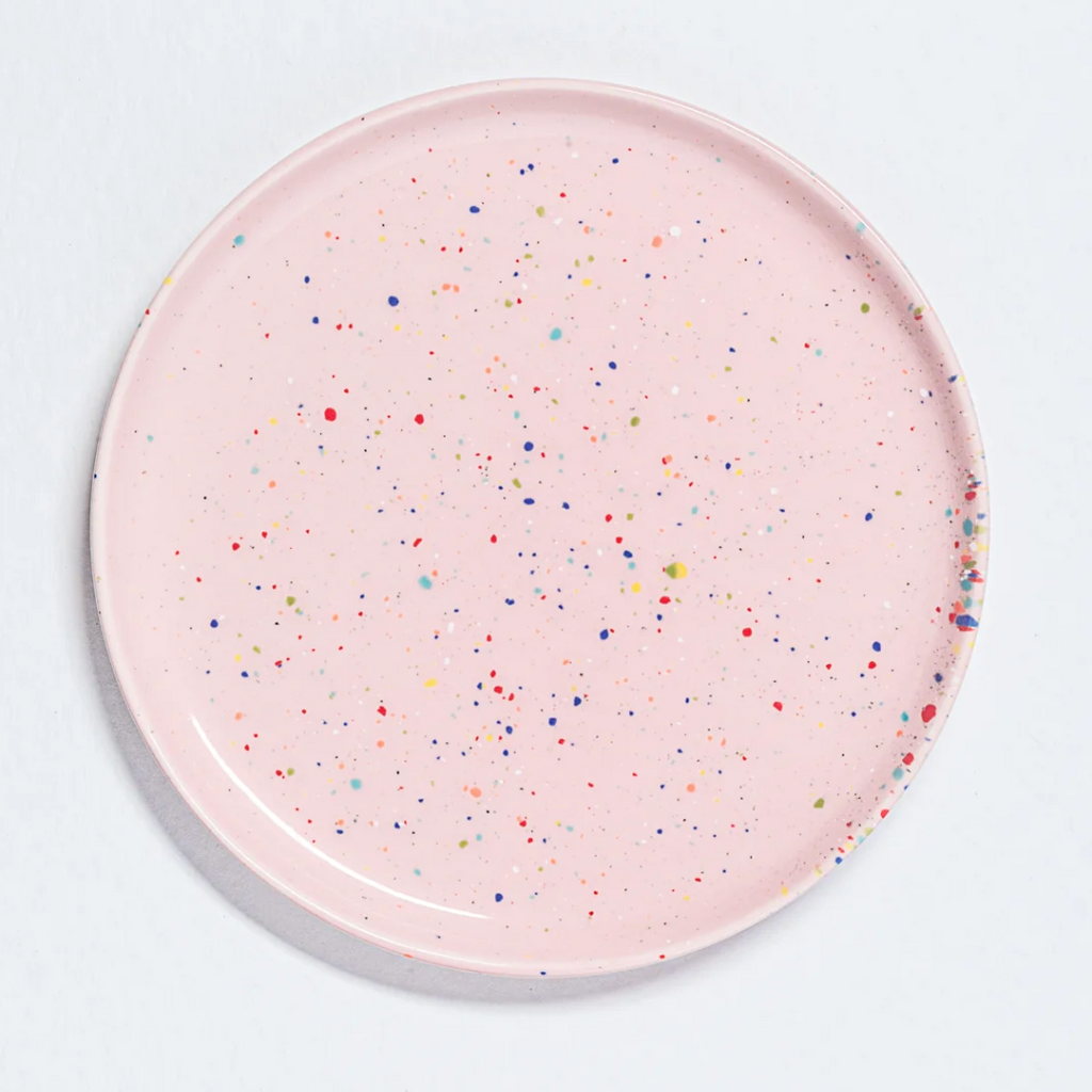 Speckled Ceramic Plates by Egg Back Home - Bread, Salad + Dinner Sizes