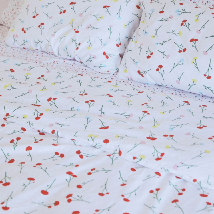 Bouquet Queen Duvet Cover by Beditorial