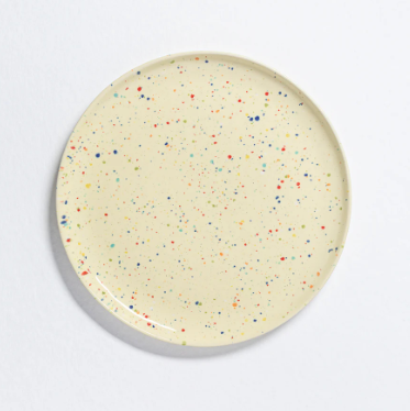 Speckled Ceramic Plates by Egg Back Home - Bread, Salad + Dinner Sizes