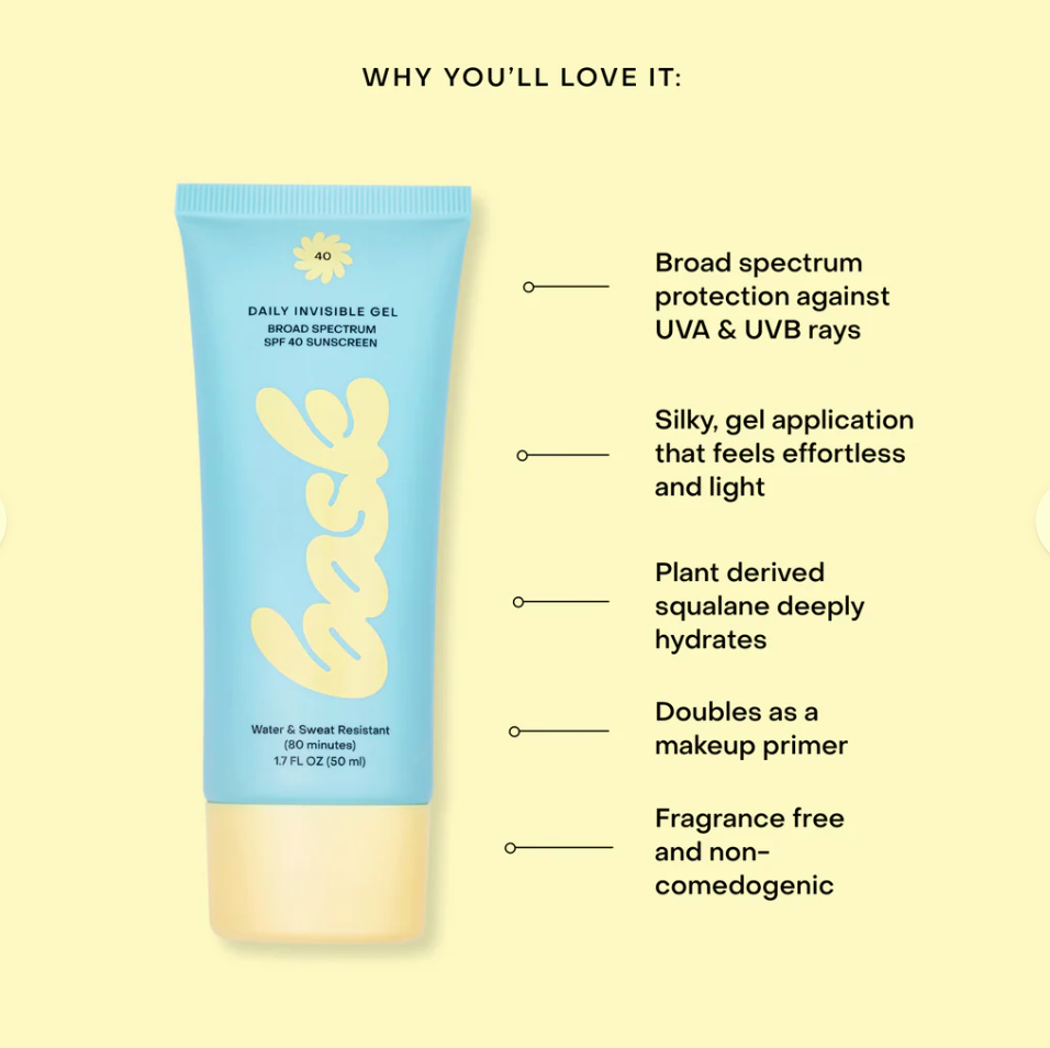 Daily Invisible Gel Sunscreen by Bask