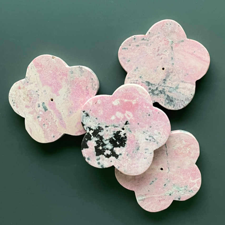 Stone Flower Incense Holder by Botanica