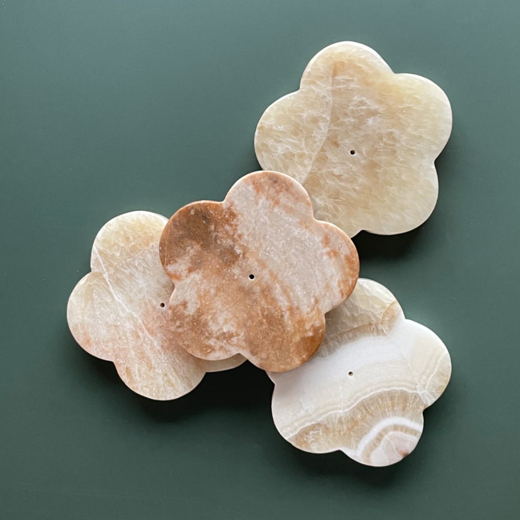 Stone Flower Incense Holder by Botanica