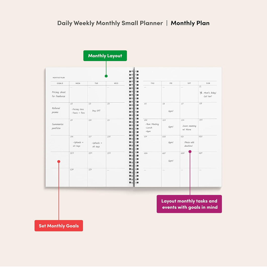 Daily / Weekly / Monthly Planner by Poketo