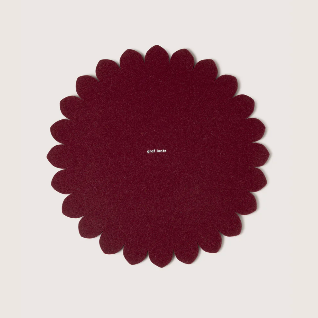 12" Crest Merino Wool Trivet by graf lantz