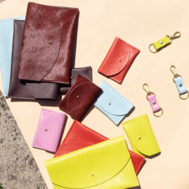 Leather + Hide Keychains by Primecut