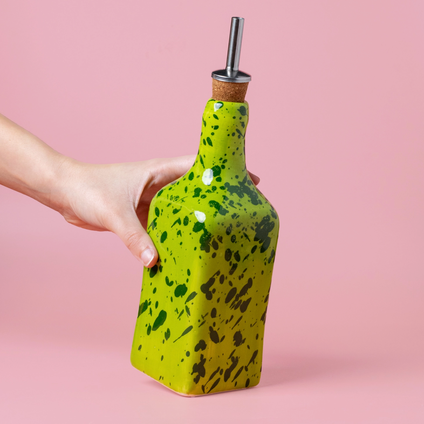 Ceramic Olive Oil Bottle by Tierra Cocida