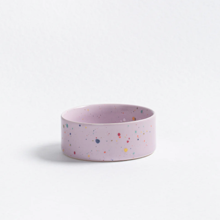 6.5" Speckled Ceramic Pet Bowl by Egg Back Home