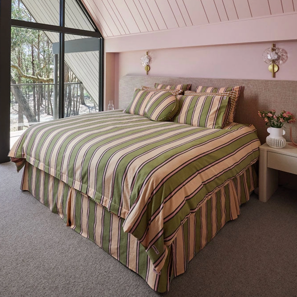 Carnival Stripe Duvet Cover by Mosey Me