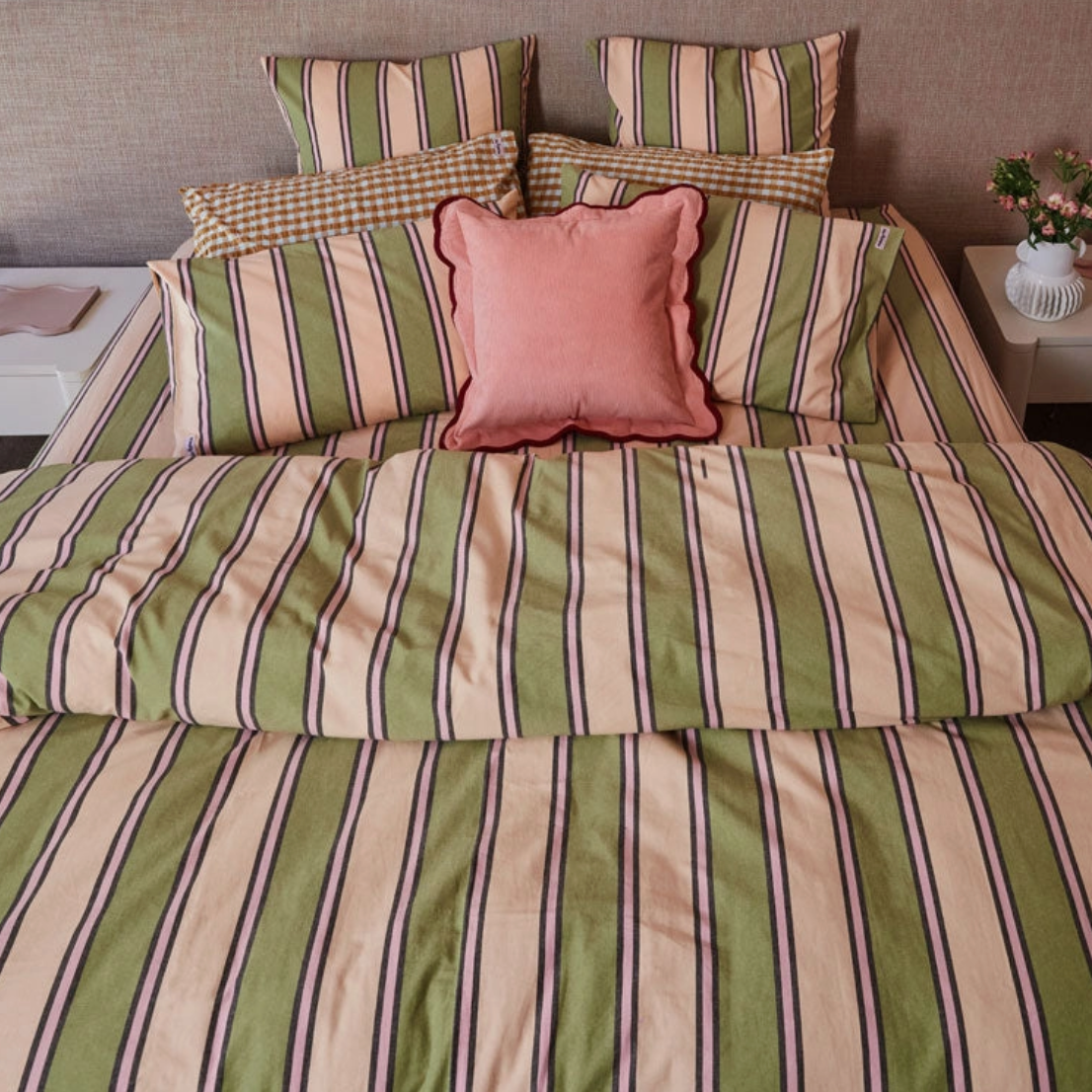 Carnival Stripe Duvet Cover by Mosey Me