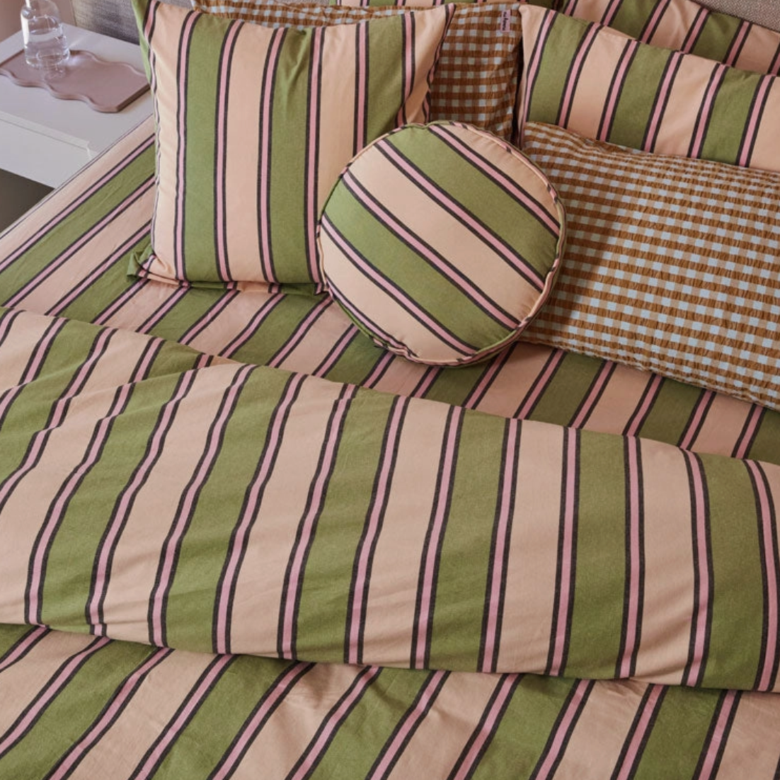 Carnival Stripe Duvet Cover by Mosey Me