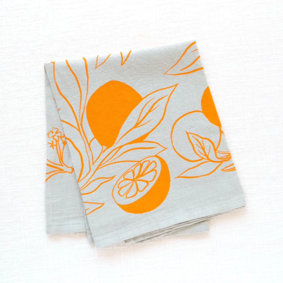 Printed Linen Napkin Set by Elana Gabrielle