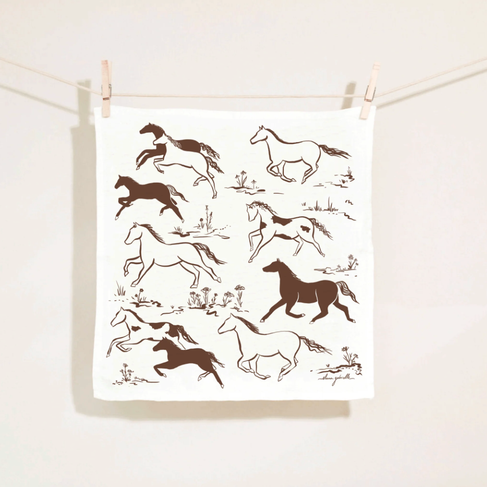 Printed Linen Napkin Set by Elana Gabrielle