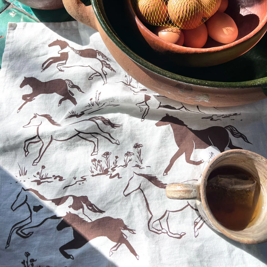 Printed Linen Napkin Set by Elana Gabrielle