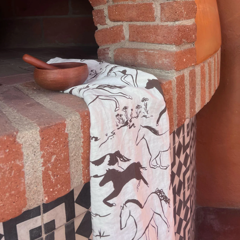 Printed Linen Napkin Set by Elana Gabrielle