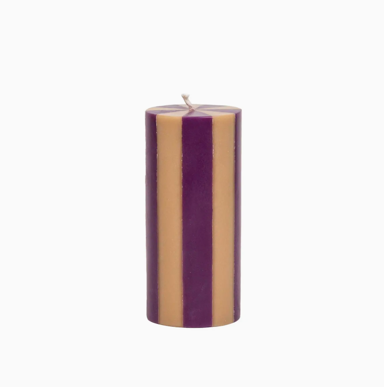 Stripe Pillar Candle by Yod and Co