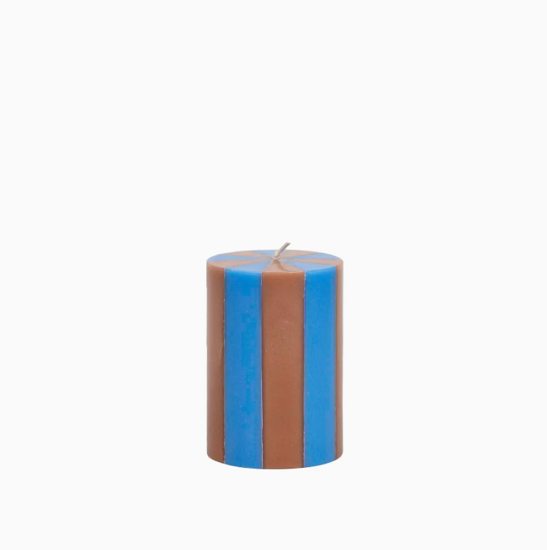 Stripe Pillar Candle by Yod and Co