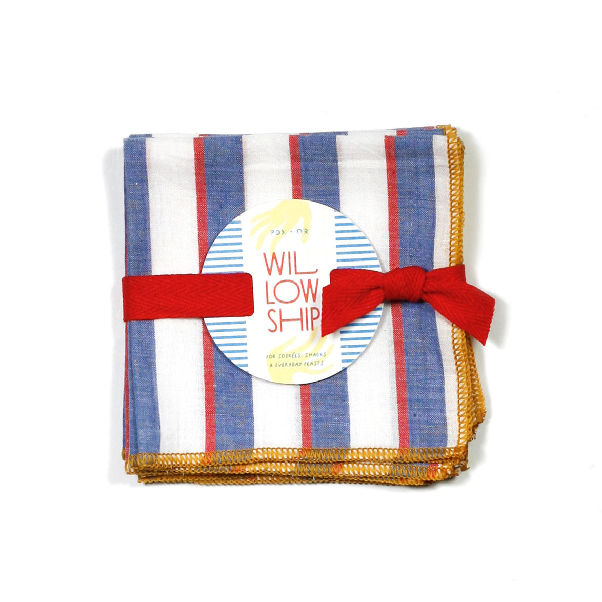 Cocktail Napkin Set by Willow Ship - Mondrian Primary