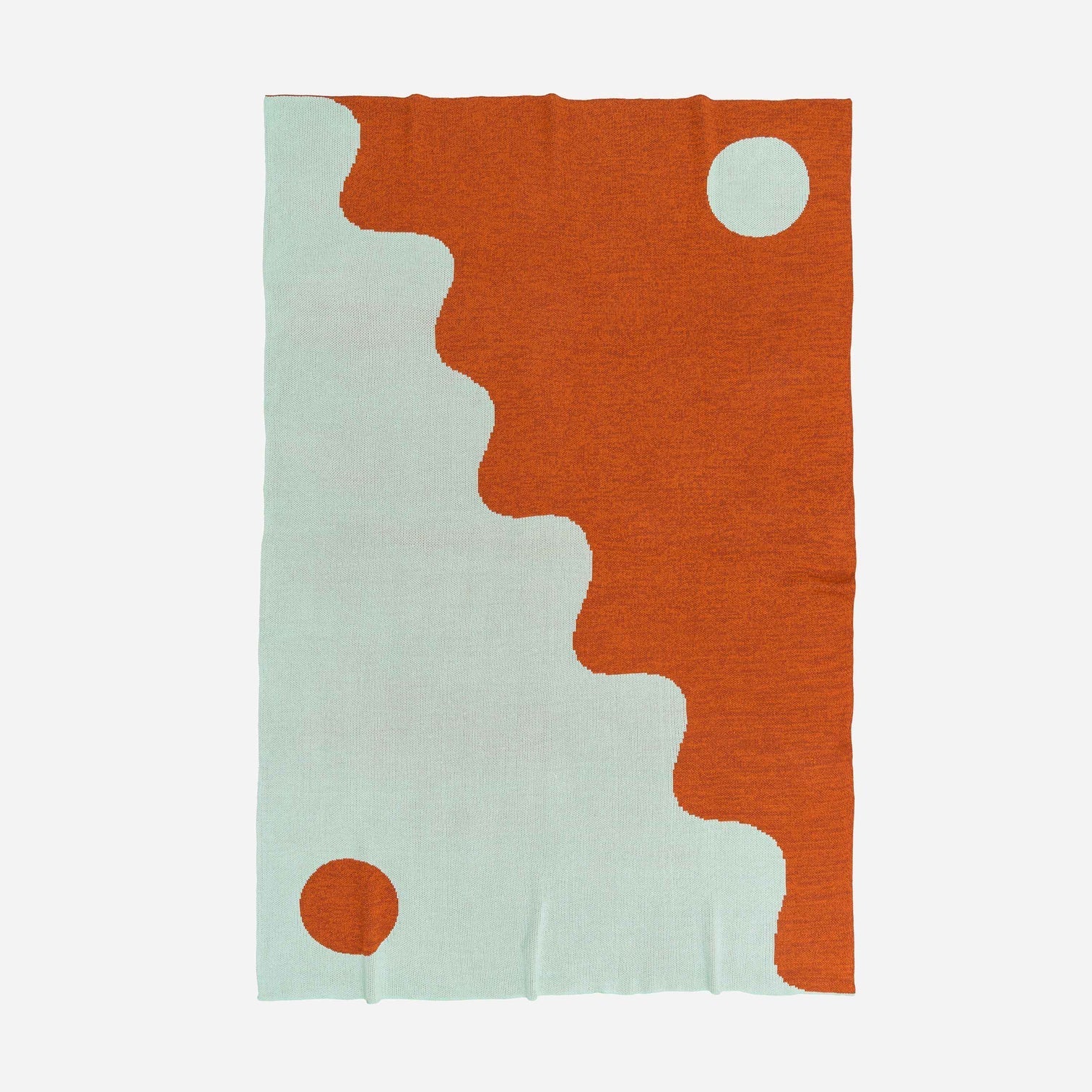 "Yin Yang Wave" Throw by Verloop Knits - 3 Colors Available