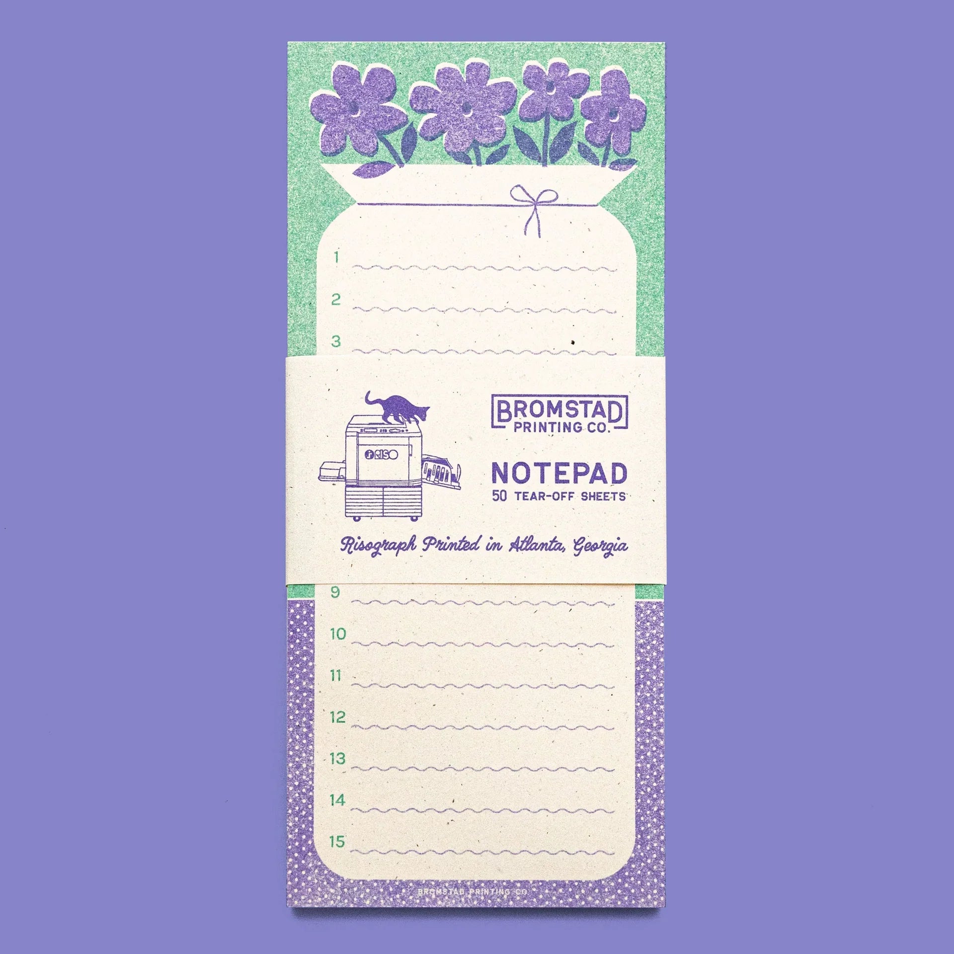 Vase of Flowers Notepad by Bromstad Printing Co