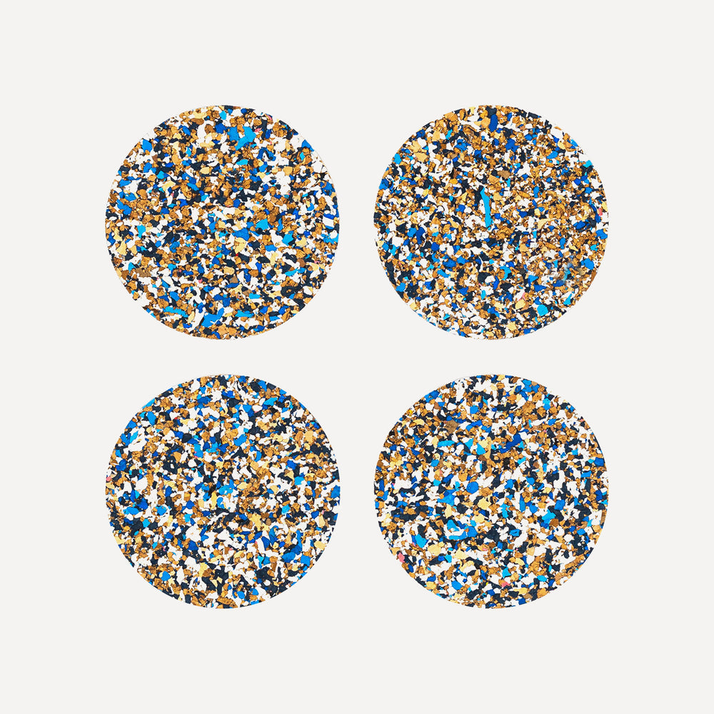 Speckled Round Cork Coaster by Yod and Co. - Set of 4