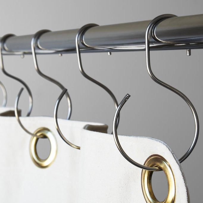 S-Shaped Shower Curtain Hooks by Quiet Town