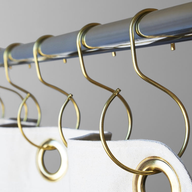 S-Shaped Shower Curtain Hooks by Quiet Town